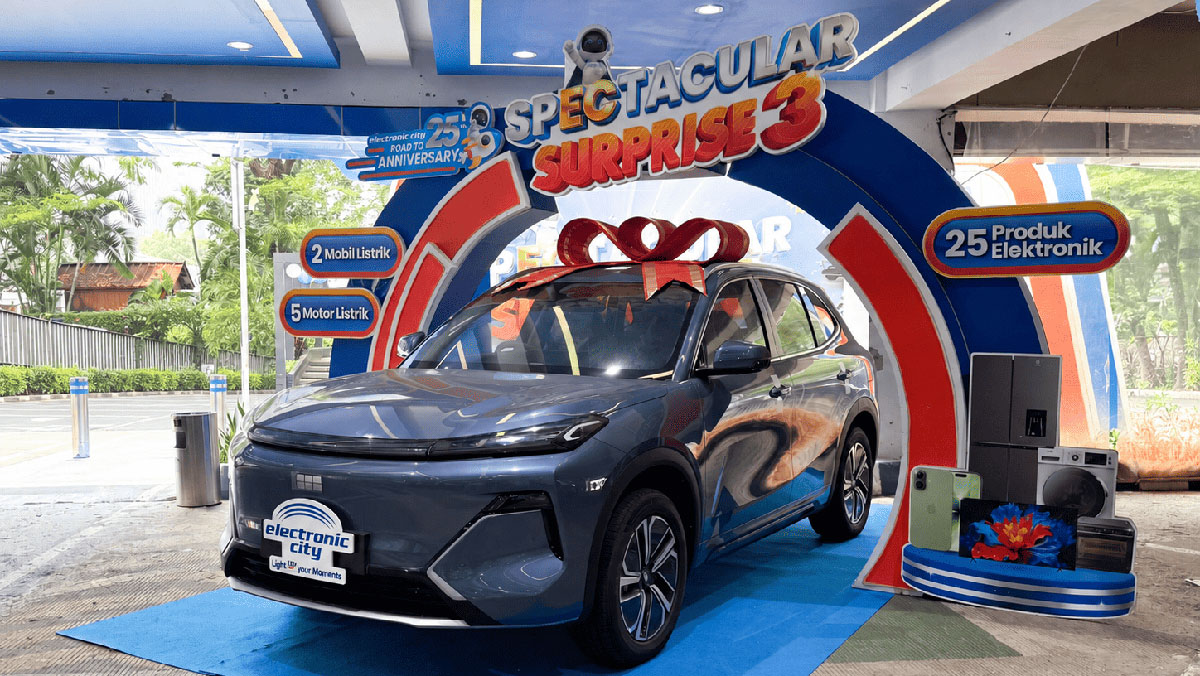 Geely Starray EM-i dan EX2 Jadi Hadiah Undian Electronic City