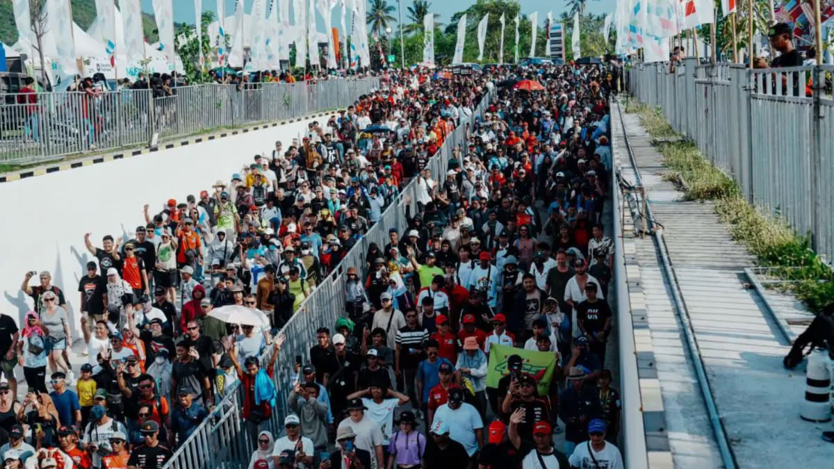 Pengunjung MotoGP Mandalika 2026