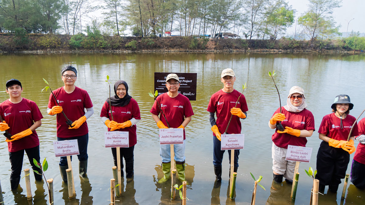 Suzuki tanam mangrove